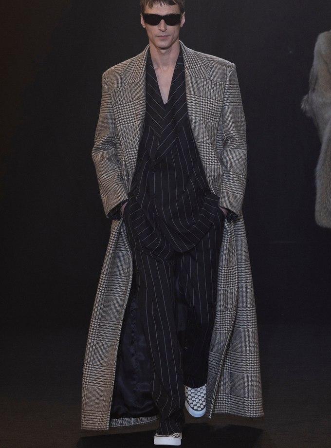 RHUDE WOOL HOUNDSTOOTH COAT Same Day Delivery