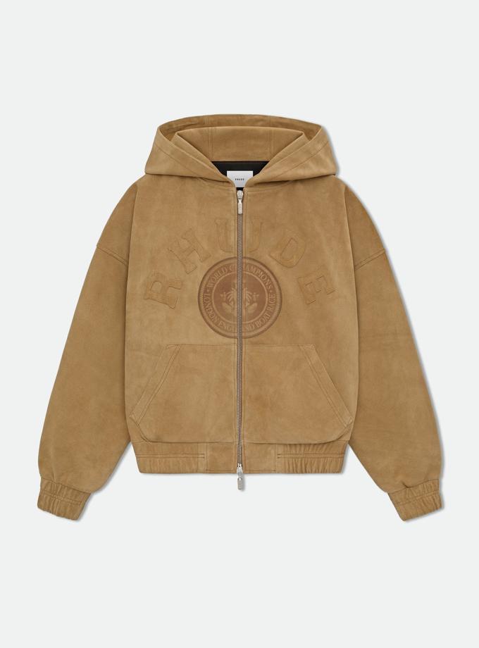 SUEDE RHUDE CREST HOODIE On Sale